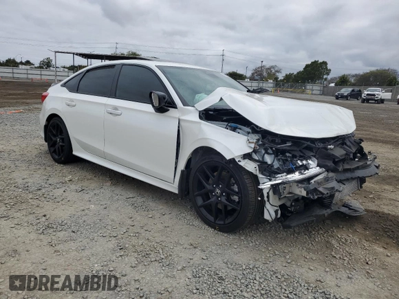 2024 Honda Civic Si with VIN 2HGFE1E52RH472071, listed as a Copart auction lot 50927025 with 19,962 mi miles and Salvage title. Bid and sale history available at DreamBid. Image 4.