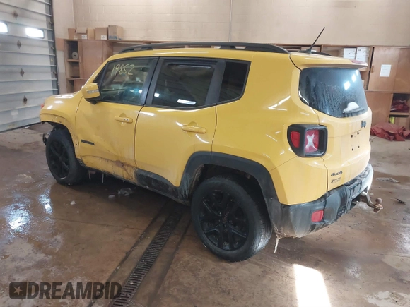2017 Jeep Renegade Latitude with VIN ZACCJBBB5HPF12072, listed as a IAAI auction lot 41619852 with 106,753 mi miles. Bid and sale history available at carsss.com. Image 3.