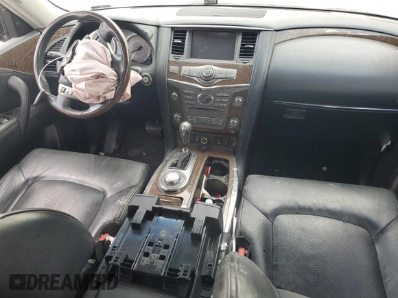 2017 Infiniti QX80 with VIN JN8AZ2NE0H9150244, listed as a Copart auction lot 69661914 with 0 mi miles and Salvage Title. Bid and sale history available at carsss.com. Image 8.