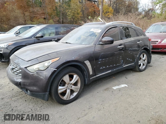 2010 Infiniti FX35 with VIN JN8AS1MU4AM801918, listed as a Copart auction lot 78848484 with 183,846 mi miles and Salvage Title. Bid and sale history available at carsss.com. Image 1.