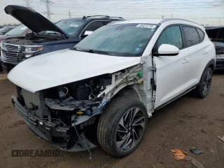 2019 Hyundai Tucson Limited z VIN KM8J3CAL1KU037698, wystawiony jako Copart lot #50424715 z przebiegiem 60 162 mil mil oraz Szkoda całkowita • Salvage title. Historia ofert i sprzedaży dostępna na DreamBid. Obrazek 1.