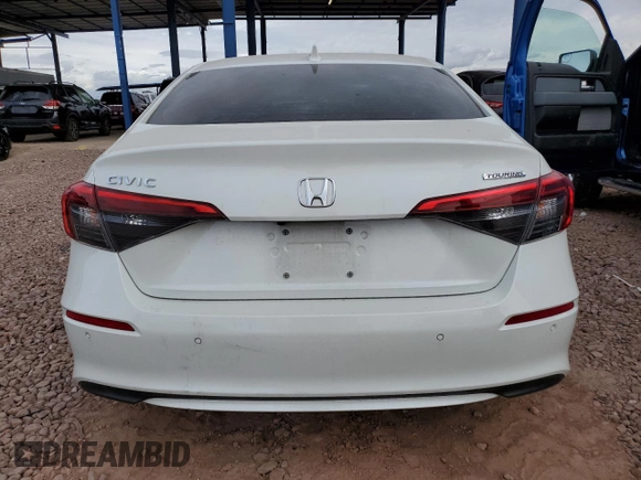2022 Honda Civic Sedan Touring with VIN 2HGFE1F97NH316040, listed as a Copart auction lot 49002805 with 41,385 mi miles and Salvage Title. Bid and sale history available at carsss.com. Image 6.