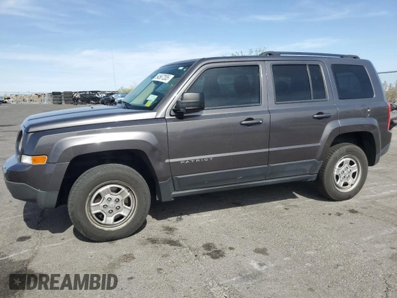 2016 Jeep Patriot Sport z VIN 1C4NJRBB5GD657160, wystawiony jako Copart lot #54567205 z przebiegiem 122 198 mil mil oraz Szkoda całkowita • Salvage title. Historia ofert i sprzedaży dostępna na DreamBid. Obrazek 1.