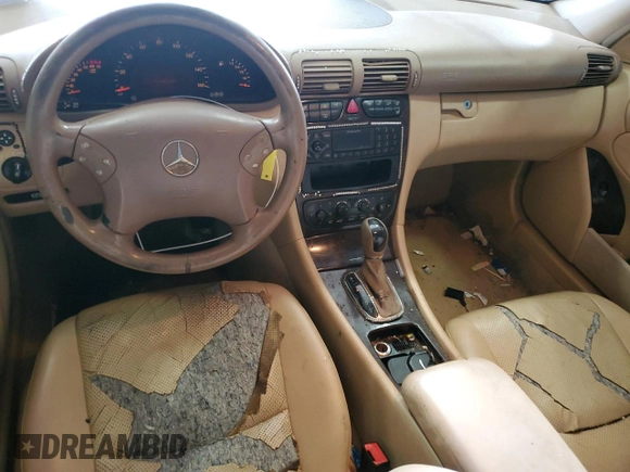 2003 Mercedes-Benz C 240 with VIN WDBRF61J73A521486, listed as a Copart auction lot 63702025 with Not provided miles and Salvage title. Bid and sale history available at DreamBid. Image 8.