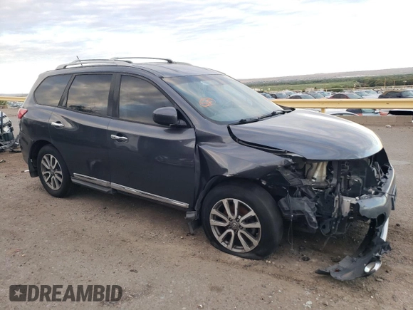2013 Nissan Pathfinder SL with VIN 5N1AR2MN5DC628518, listed as a Copart auction lot 69506484 with 217,027 mi miles and Salvage Title. Bid and sale history available at DreamBid. Image 4.