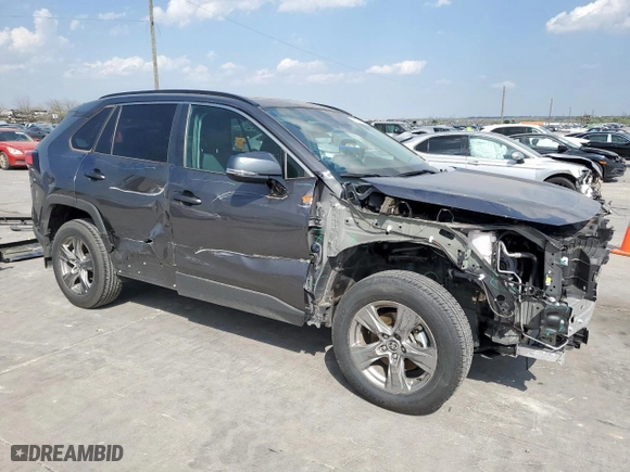 2024 Toyota RAV4 XLE with VIN 2T3W1RFV2RC277693, listed as a Copart auction lot 50374625 with 23,102 mi miles and Salvage Title. Bid and sale history available at carsss.com. Image 4.