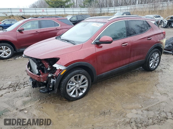 2022 Buick Encore GX Essence with VIN KL4MMGSL2NB120927, listed as a Copart auction lot 84793944 with 26,774 mi miles and Salvage title. Bid and sale history available at DreamBid. Image 1.