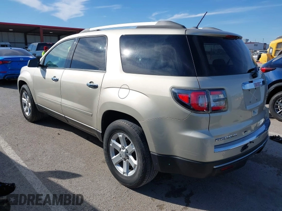 2015 GMC Acadia SLE with VIN 1GKKRPKD0FJ271770, listed as a IAAI auction lot 41814830 with 107,734 mi miles. Bid and sale history available at carsss.com. Image 3.
