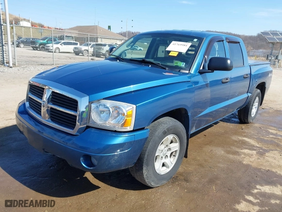 2006 Dodge Dakota SLT with VIN 1D7HW48N46S630213, listed as a IAAI auction lot 41769981 with 90,544 mi miles. Bid and sale history available at carsss.com. Image 18.