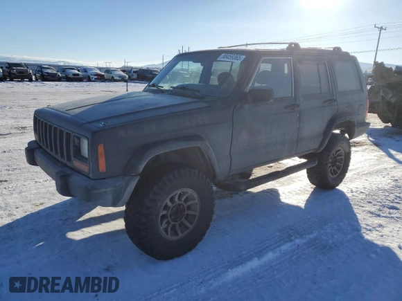 2001 Jeep Cherokee Sport with VIN 1J4FT48S41L615093, listed as a Copart auction lot 88459365 with 257,336 mi miles and Clean Title. Bid and sale history available at carsss.com. Image 1.