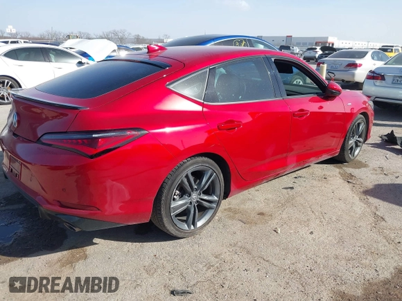 2024 Acura Integra Technology with VIN 19UDE4H62RA018916, listed as a IAAI auction lot 41742902 with 8,219 mi miles and . Bid and sale history available at DreamBid. Image 4.