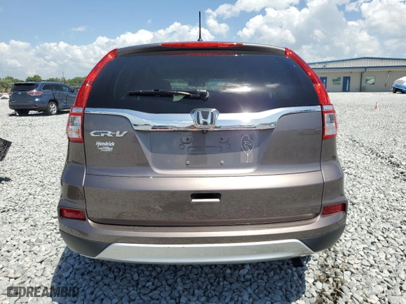 2015 Honda CR-V EX with VIN 3CZRM3H58FG706855, listed as a Copart auction lot 52007105 with 28,544 mi miles and Salvage Title. Bid and sale history available at carsss.com. Image 6.