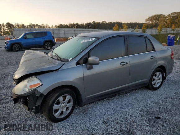 2007 Nissan Versa 1.8 SL with VIN 3N1BC11E67L420328, listed as a Copart auction lot 75806654 with 0 mi miles and Salvage Title. Bid and sale history available at carsss.com. Image 1.