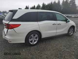 2018 Honda Odyssey EX-L with VIN 5FNRL6H75JB112153, listed as a Copart auction lot 51984465 with 156,082 mi miles and Salvage Title. Bid and sale history available at carsss.com. Image 3.