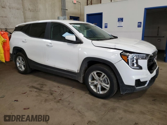 2023 GMC Terrain SLE z VIN 3GKALMEG2PL195366, wystawiony jako Copart lot #60752295 z przebiegiem 23 675 mil mil oraz Szkoda całkowita • Salvage title. Historia ofert i sprzedaży dostępna na DreamBid. Obrazek 4.
