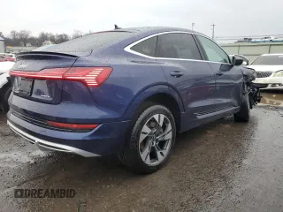 2021 Audi e-tron Sportback Prestige with VIN WA13AAGE2MB020112, listed as a Copart auction lot 44915684 with 35,147 mi miles and . Bid and sale history available at DreamBid. Image 3.