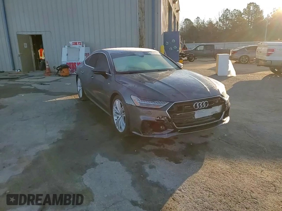 2020 Audi A7 Premium Plus with VIN WAUU2AF25LN026608, listed as a Copart auction lot 45957945 with 50,507 mi miles and Salvage Title. Bid and sale history available at carsss.com. Image 13.