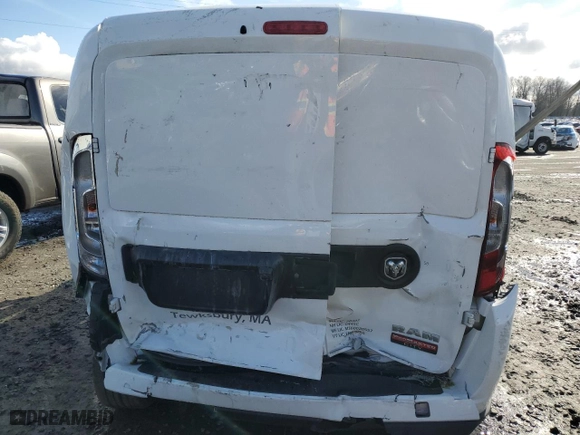 2022 Ram ProMaster City Cargo Van Tradesman with VIN ZFBHRFAB4N6X86923, listed as a Copart auction lot 49172605 with 29,645 mi miles and Salvage Title. Bid and sale history available at carsss.com. Image 6.