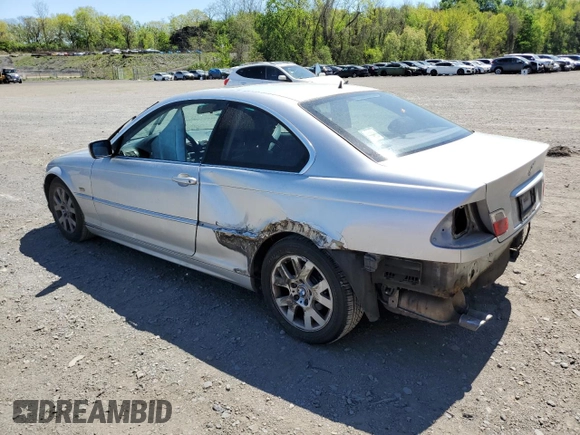 2000 BMW 3 Series 323Ci with VIN WBABM3345YJN83679, listed as a Copart auction lot 54029145 with 165,327 mi miles and Salvage Title. Bid and sale history available at DreamBid. Image 2.
