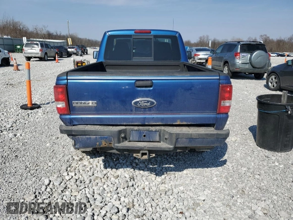2007 Ford Ranger XL with VIN 1FTYR11E27PA50893, listed as a Copart auction lot 48847455 with 113,347 mi miles and Salvage Title. Bid and sale history available at carsss.com. Image 6.