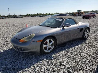 2002 Porsche Boxster with VIN WP0CA29862U624203, listed as a Copart auction lot 52959395 with 91,296 mi miles and Salvage Title. Bid and sale history available at carsss.com. Image 1.