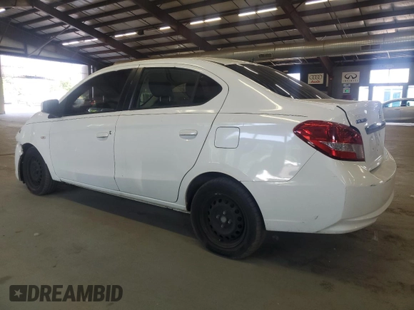 2017 Mitsubishi Mirage ES z VIN ML32F3FJ6HHF10493, wystawiony jako Copart lot #59130825 z przebiegiem 83 423 mil mil oraz Czysty tytuł • Clean title. Historia ofert i sprzedaży dostępna na DreamBid. Obrazek 2.