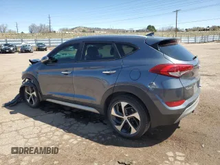 2017 Hyundai Tucson Sport with VIN KM8J3CA25HU310531, listed as a Copart auction lot 51484795 with 102,607 mi miles and Salvage Title. Bid and sale history available at DreamBid. Image 2.