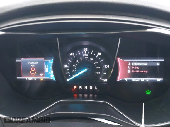 2017 Ford Fusion Titanium with VIN 3FA6P0SU9HR191490, listed as a IAAI auction lot 41560360 with 148,017 mi miles and . Bid and sale history available at DreamBid. Image 7.