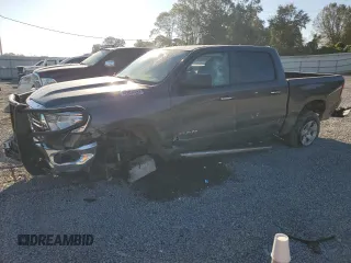 2020 Ram 1500 Big Horn with VIN 1C6SRFFT4LN147598, listed as a Copart auction lot 77415754 with 22,037 mi miles and Salvage title. Bid and sale history available at DreamBid. Image 1.