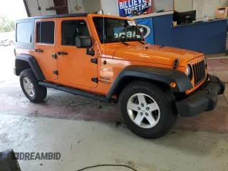 2013 Jeep Wrangler Unlimited Sport with VIN 1C4BJWDG7DL557119, listed as a Copart auction lot 63186715 with 86,241 mi miles and Salvage title. Bid and sale history available at DreamBid. Image 4.