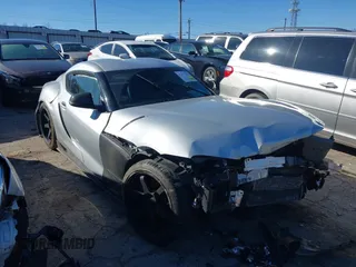 2020 Toyota GR Supra 3.0 with VIN WZ1DB4C01LW032599, listed as a IAAI auction lot 41571974 with 47,021 mi miles. Bid and sale history available at carsss.com. Image 1.