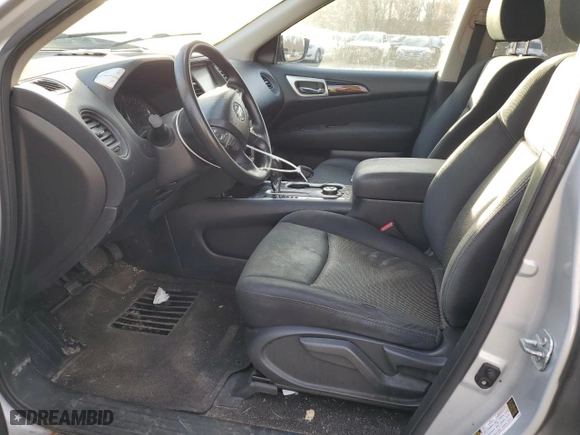 2017 Nissan Pathfinder S with VIN 5N1DR2MM7HC639918, listed as a Copart auction lot 88640415 with 81838 miles and Clean Title. Bid and sale history available at carsss.com. Image 7.