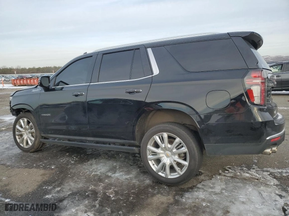 2023 Chevrolet Tahoe High Country with VIN 1GNSKTKL5PR206262, listed as a Copart auction lot 89317245 with 40,595 mi miles and Salvage Title. Bid and sale history available at carsss.com. Image 2.