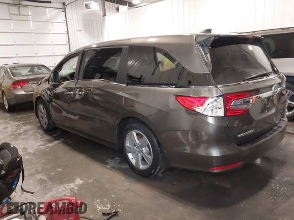 2019 Honda Odyssey EX-L with VIN 5FNRL6H73KB135075, listed as a IAAI auction lot 41908515 with 61,426 mi miles. Bid and sale history available at carsss.com. Image 3.