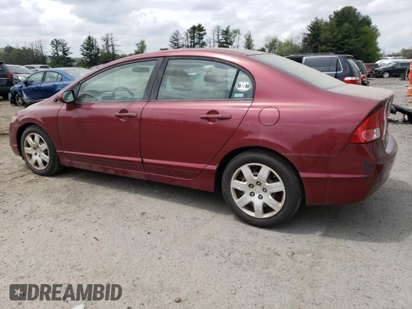 2008 Honda Civic LX with VIN 1HGFA165X8L091015, listed as a Copart auction lot 54551435 with 284,294 mi miles and Clean Title. Bid and sale history available at DreamBid. Image 2.