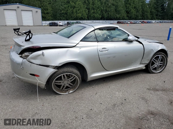 2002 Lexus SC 430 with VIN JTHFN48Y620014211, listed as a Copart auction lot 62884425 with Not provided miles and Salvage title. Bid and sale history available at DreamBid. Image 3.