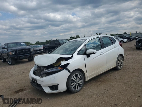 2015 Honda Fit EX-L with VIN 3HGGK5H88FM717933, listed as a Copart auction lot 60247355 with 103,170 mi miles and Salvage title. Bid and sale history available at DreamBid. Image 1.