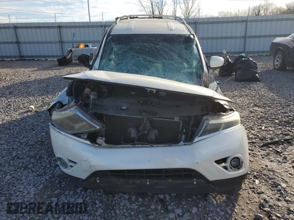 2015 Nissan Pathfinder SV with VIN 5N1AR2MN9FC722484, listed as a Copart auction lot 48152865 with 158,445 mi miles and Salvage Title. Bid and sale history available at carsss.com. Image 5.