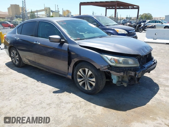 2014 Honda Accord LX z VIN 1HGCR2F34EA106969, wystawiony jako IAAI lot #42374531 z przebiegiem 115 255 mil mil oraz . Historia ofert i sprzedaży dostępna na DreamBid. Obrazek 1.