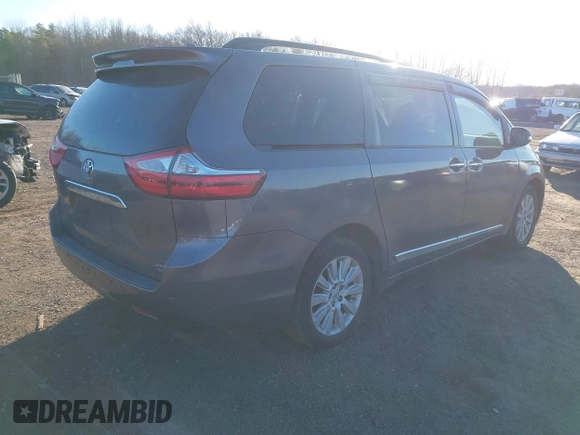 2015 Toyota Sienna Ltd with VIN 5TDDK3DC5FS096649, listed as a IAAI auction lot 41292478 with 234,298 mi miles. Bid and sale history available at carsss.com. Image 4.