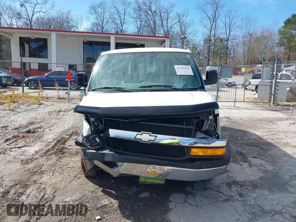 2018 Chevrolet Express Cargo Van with VIN 1GCWGAFG6J1906956, listed as a IAAI auction lot 41391624 with 87,038 mi miles. Bid and sale history available at carsss.com. Image 12.
