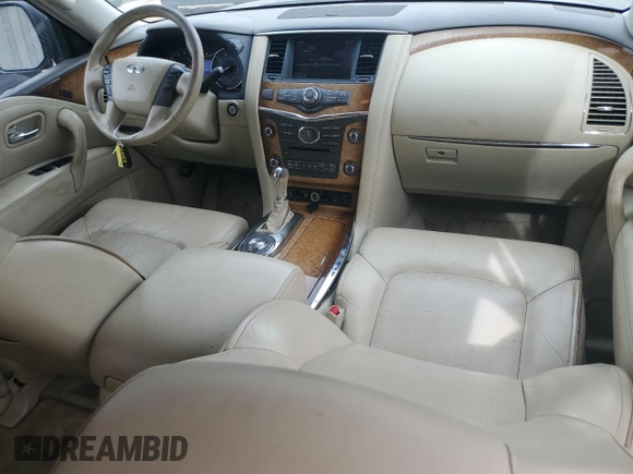 2013 Infiniti QX56 8-passenger with VIN JN8AZ2ND2D9730192, listed as a Copart auction lot 81617714 with 196,975 mi miles and Clean Title. Bid and sale history available at carsss.com. Image 8.