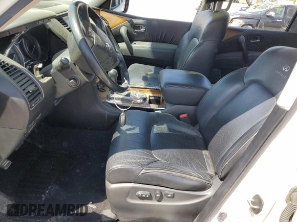 2011 Infiniti QX56 7-passenger with VIN JN8AZ2NF8B9503328, listed as a Copart auction lot 53872795 with Not Provided miles and Clean Title. Bid and sale history available at DreamBid. Image 7.