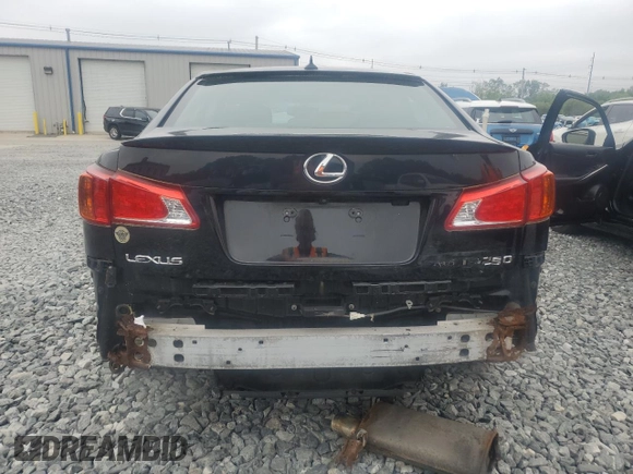 2010 Lexus IS 250 with VIN JTHCF5C28A5044059, listed as a Copart auction lot 59528575 with 97,837 mi miles and Clean title. Bid and sale history available at DreamBid. Image 6.