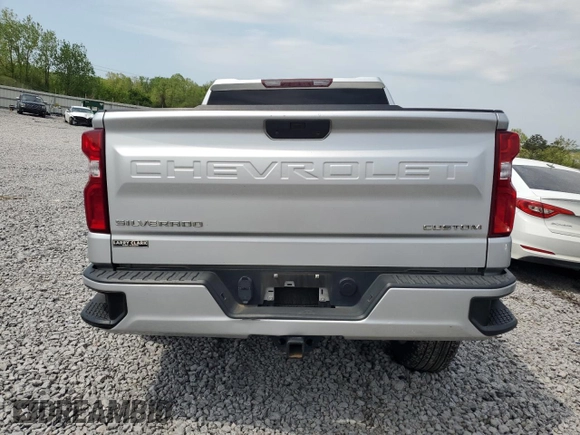 2021 Chevrolet Silverado 1500 Custom with VIN 3GCPWBEK3MG299441, listed as a Copart auction lot 51321725 with 123,104 mi miles and Salvage Title. Bid and sale history available at DreamBid. Image 6.