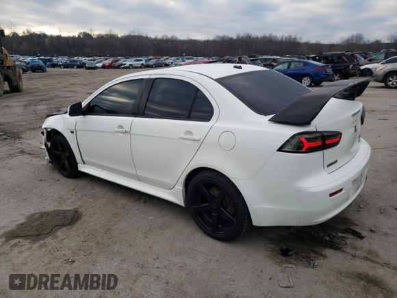 2010 Mitsubishi Lancer GTS with VIN JA32U8FW1AU026297, listed as a Copart auction lot 80580974 with 186,384 mi miles and Salvage Title. Bid and sale history available at DreamBid. Image 2.