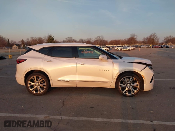 2021 Chevrolet Blazer Premier with VIN 3GNKBLRS6MS563360, listed as a IAAI auction lot 41760795 with 29,534 mi miles and . Bid and sale history available at DreamBid. Image 13.