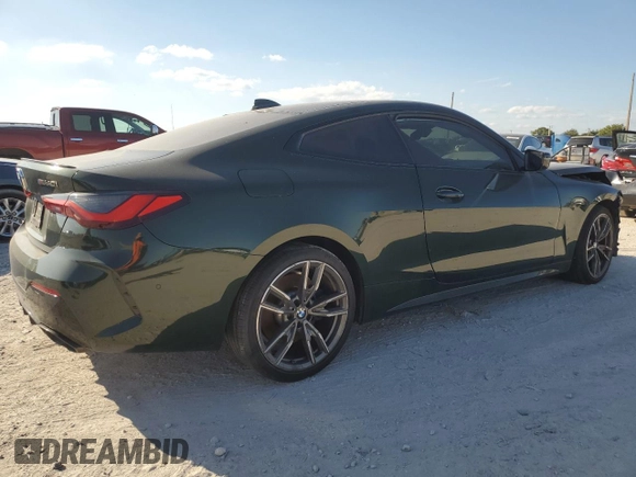 2023 BMW 4 Series M440i xDrive with VIN WBA13AR03PCM86264, listed as a Copart auction lot 47460525 with 7,881 mi miles and Clean Title. Bid and sale history available at DreamBid. Image 3.