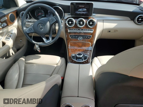 2018 Mercedes-Benz C 300 with VIN WDDWF4KB3JR416416, listed as a Copart auction lot 61609695 with 30,717 mi miles and Salvage title. Bid and sale history available at DreamBid. Image 8.