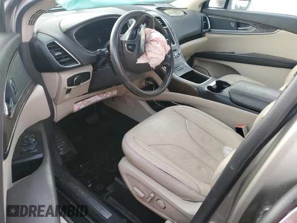 2016 Lincoln MKX Reserve with VIN 2LMTJ6LP2GBL33489, listed as a Copart auction lot 87296904 with Not Provided miles and Salvage Title. Bid and sale history available at carsss.com. Image 8.